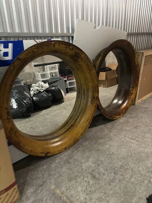 Vintage Ship Porthole Mirror – Authentic Nautical Salvage from France  Decor - Image 1 of 4