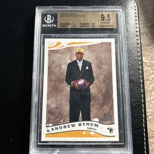 2005 Topps chrome Andrew Bynum RC BGS 9.5 🏀 Los Angeles Lakers RC MINT - Picture 1 of 2
