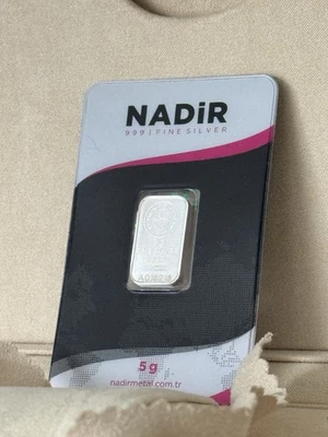 Barra de plata Nadir 999 5 g lingotes finos - en embalaje original Foto 1 de 3