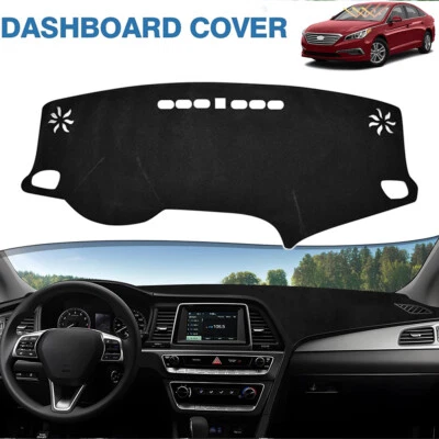Dash Mat For Hyundai Sonata 2015-2018 Dashboard Sun Cover Anti-Slip Accessories - Image 1 of 4