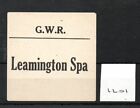 Great Western Railway. Gwr - Luggage Label (1201)  Leamington Spa