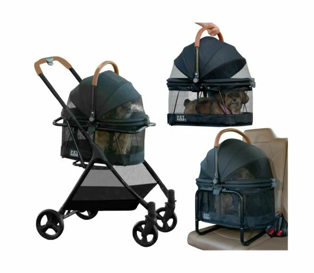 Pet Gear View 360 Pet Travel System 3-in-1 Carrier Booster Stroller