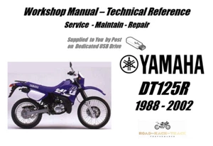 Yamaha DT125R DT 125 R Manuale Officina Servizio Riparazione USB 1988 - 2002 - Foto 1 di 9