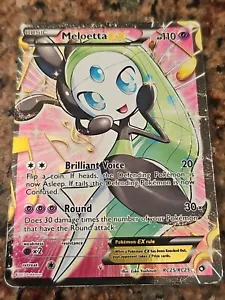 ULTRA RARE Meloetta EX RC25 Pokemon Radiant Collection Legendary Treasures - LP - Bild 1 von 5