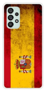 Coque en silicone imprimée compatible Samsung Galaxy A73 5G Drapeau Espagne - Photo 1 sur 3