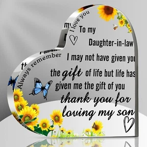 Barydat Christmas Daughter in Law Gifts Daughter in Law Birthday Wedding Gift - Picture 1 of 5