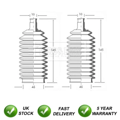 Juego de botas portadora de dirección delantera SJR se adapta a MGB 1962-1980 1.8 2.3 3.5 17H6569 Foto 1 de 4