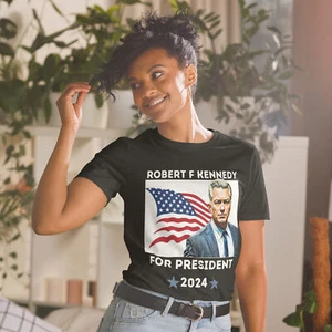 Unisex Robert F Kennedy RFK Jr President 2024 Kurzarm T-Shirt - Bild 1 von 7