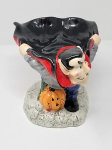 ๐ Dracula & Zucca Halloween Decorativo Piatto Caramelle Vampiro Dolcetto o Trattamento Ciotola - Foto 1 di 8