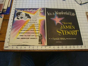Original MOVIE program: ITS A WONDERFUL LIFE staring JAMES STEWART farnk capra  - Picture 1 of 2