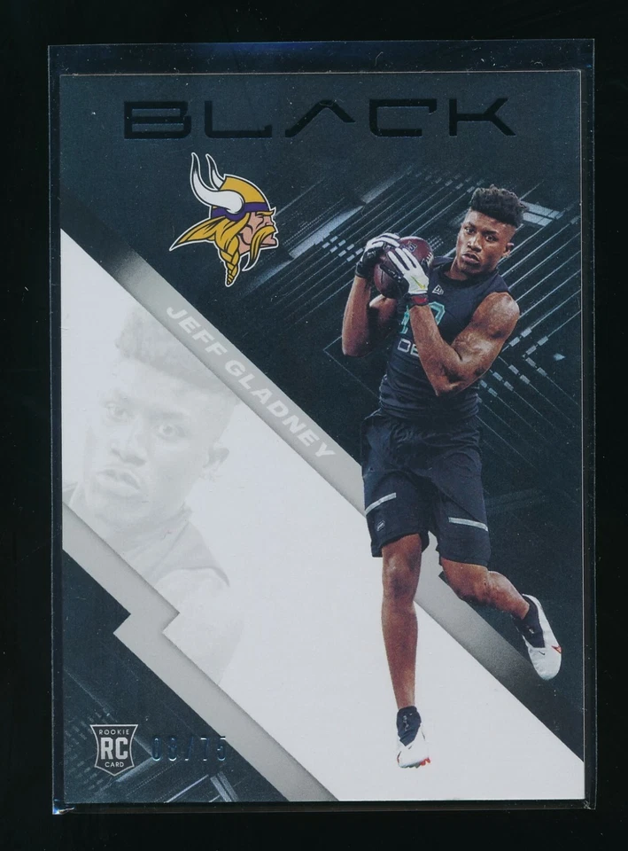 JEFF GLADNEY 2020 PANINI BLACK SILVER #171 RC #/75 *MINNESOTA VIKINGS* - Image 1 of 1