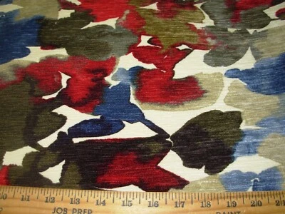 5 YDS MPRESS CHENILLE MODERN COLORS SPOTS UPHOLSTERY FABRIC FOR LESS - Image 1 of 3