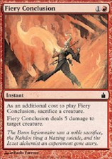 FIERY CONCLUSION FOIL X4 4 4X Ravnica MTG Magic the Gathering Cards DJMagic