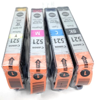 CANON CLI-521 Multipack 4 Colors PIXMA iP3600/PIXMA iP4600/iP4700/MP540/MX870 - Image 1 of 2
