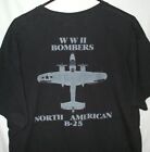 WWII Bombers North American B-25 T Shirt Size L