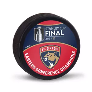 2024 FLORIDA PANTHERS STANLEY CUP EASTERN CONFERENCE CHAMPIONS PUCK - #Win#9L - Picture 1 of 1