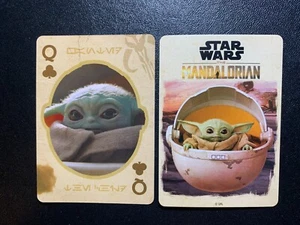 Swap Playing Card   STAR WARS   THE MANDALORIAN    Queen of Clubs - Picture 1 of 2