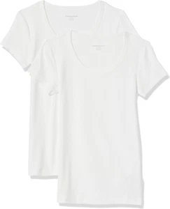 Women'S Slim-Fit Cap-Sleeve Scoop Neck T-Shirt, Pack of 2 - Picture 1 of 12