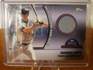 Aubrey Huff relic jersey patch card (Rays) 2005 Topps Opening Day #54 Sealed - Picture 1 of 2
