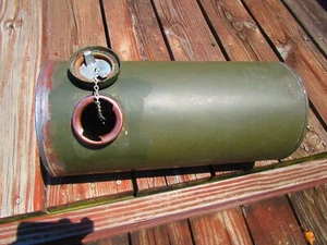 Vintage Gas Engine Garden Tractor Go Kart Mini Bike Steel Fuel Gas Tank - Picture 1 of 10