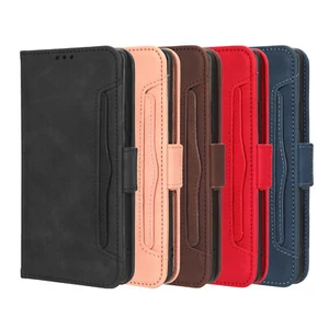 Magnetic Card Slots Flip Wallet Leather Stand Phone Case Cover For Motorola - Picture 1 of 45