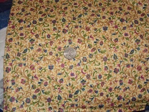 Purple Floral Pattern Fabric, Dealer Code FB-39 - Picture 1 of 2