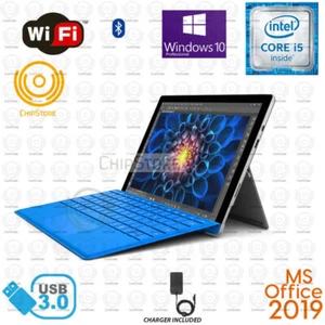  Microsoft Surface Pro 4 12" Core i5 256GB SSD 8GB NON-TOUCH Win10 Pro Office19 - Picture 1 of 4