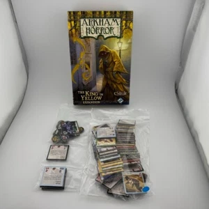 Fuera de existencia Fantasy Flight Arkham Horror King en caja de expansión amarilla COMPLETO - Imagen 1 de 5