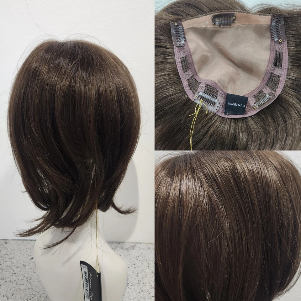 TOP NOTCH by Jon Renau Double Monofilament Topper 8 Cocoa (Med Brown) - Image 1 of 4