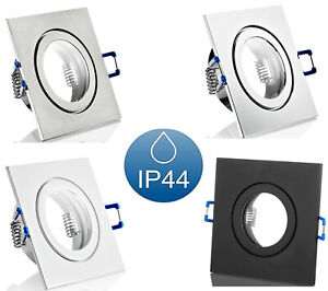 LED montaje emisor instalación lámpara húmedas espacio spot enmarcar ip44 gu10 230v