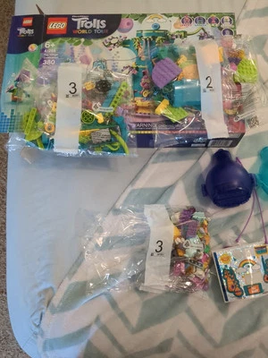 Lego 41255 Trolls World Tour Pop Village Celebration w manuals - Incomplete. - Image 1 of 4