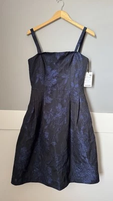 Vestido W by Worth Texturizado Azul Marino Ocasión Especial Talla 6 ✨ Impresionante ✨ NUEVO  Foto 1 de 4