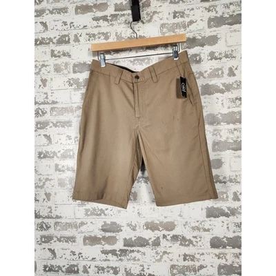 Volcom V Monty Stretch Shorts Men's Size 28 Khaki Modern Casual Walk Flat Front - Image 1 of 4