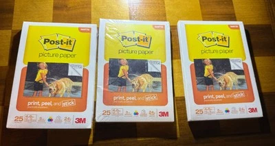 Post-it Picture Paper 4 x 6 Inches Matte Finish Stickers 75 Sheets Total - Image 1 of 3