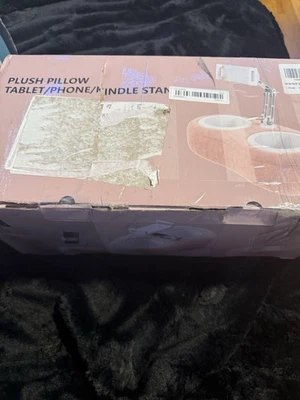 pink plush pillow tablet/phone/kindle stand - Image 1 of 4