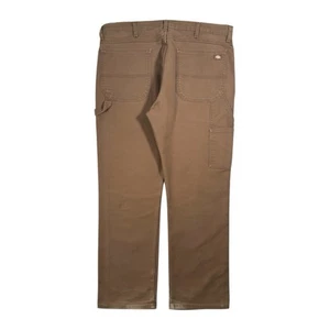 Pantalones de Carpintero Dickies Marrón Recto Lona W38 L30 Pantalones de Trabajo - Imagen 1 de 13