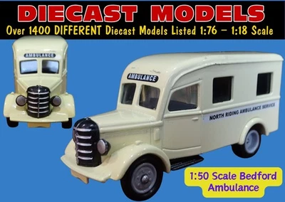 1950 BEDFORD NORTH RIDING AMBULANCE SERVICE; VINTAGE UK MADE DIECAST SCALE MODEL - Image 1 of 4