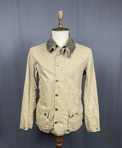 Barbour Seadale Men's Beige Linen Multipocket Motorcycle Jacket Size S - Picture 1 of 14