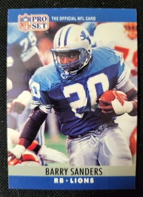 Barry Sanders 1990 Pro Set #102 Detroit Lions NFL Football Card - Image 1 of 2