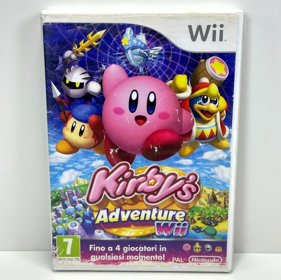 KIRBY'S ADVENTURE ITA Nintendo Wii / WII U Completo Italiano multilingue EUR PAL - Immagine 1 di 4