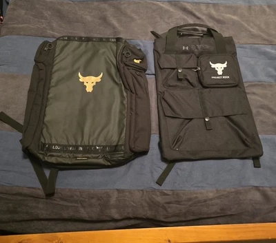 $130... Mochila de lona Under Armour Project Rock Storm. Saco de tormenta $40 gratis. Foto 1 de 4