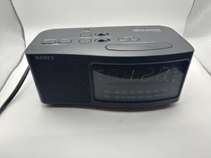 Sony Dream Machine ICF-C740 Radio Sveglia AM/FM Doppia Nera FUNZIONANTE - Foto 1 di 9