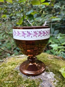 19TH CENTURY COPPER LUSTRE POTTERY GOBLET - Picture 1 of 11