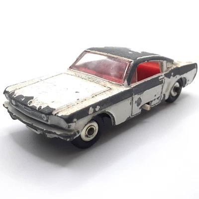 Lesney Matchbox Mustang Nº8 Blanco Hecho en Reino Unido Foto 1 de 4