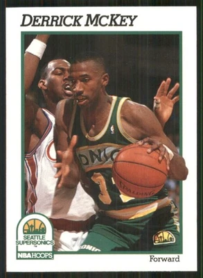 1991-92 Hoops #201 Derrick McKey Seattle SuperSonics 37402 - Image 1 of 2