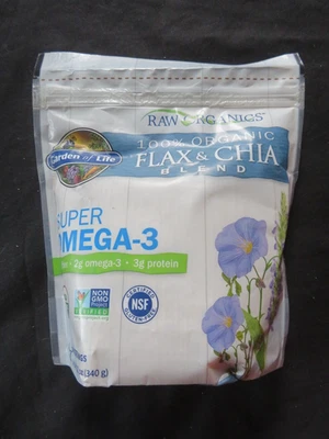 Garden Of Life Super Omega-3 Organic Flax & Chia Seeds Blend 12 Oz 24 Servings - Image 1 of 2