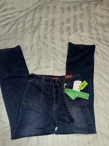 NWT Guess Jeans High Rise Bootcut 30x32 Has A Belt   Dark Jean. 10 In Rise - Picture 1 of 4