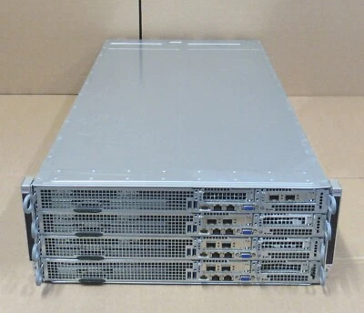 Supermicro SuperServer F618H6-FTL+ 4x Node 8x Intel Xeon CPU 4U Rackmount Server - Image 1 of 3