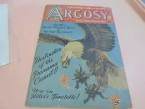 Vintage November 15, 1941 Issue of Argosy Magazine Hitler and Tojo in Eagle Claw - Imagen 1 de 3