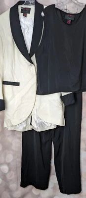 Ashro женщин 3 шт. смокинг/хвосты стиль брюки костюм размер 22  - Изображение 1 из 4